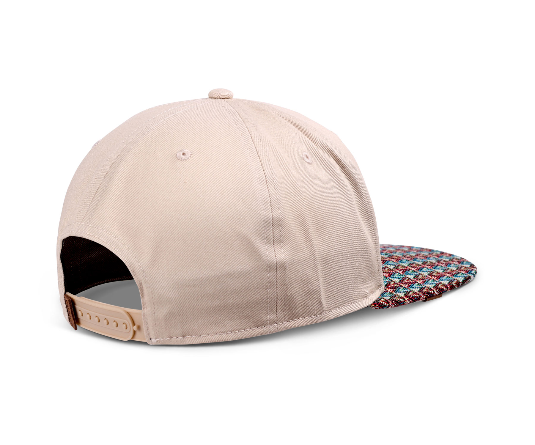 6 Panel Snapback Cap Colour Triangle Rev.