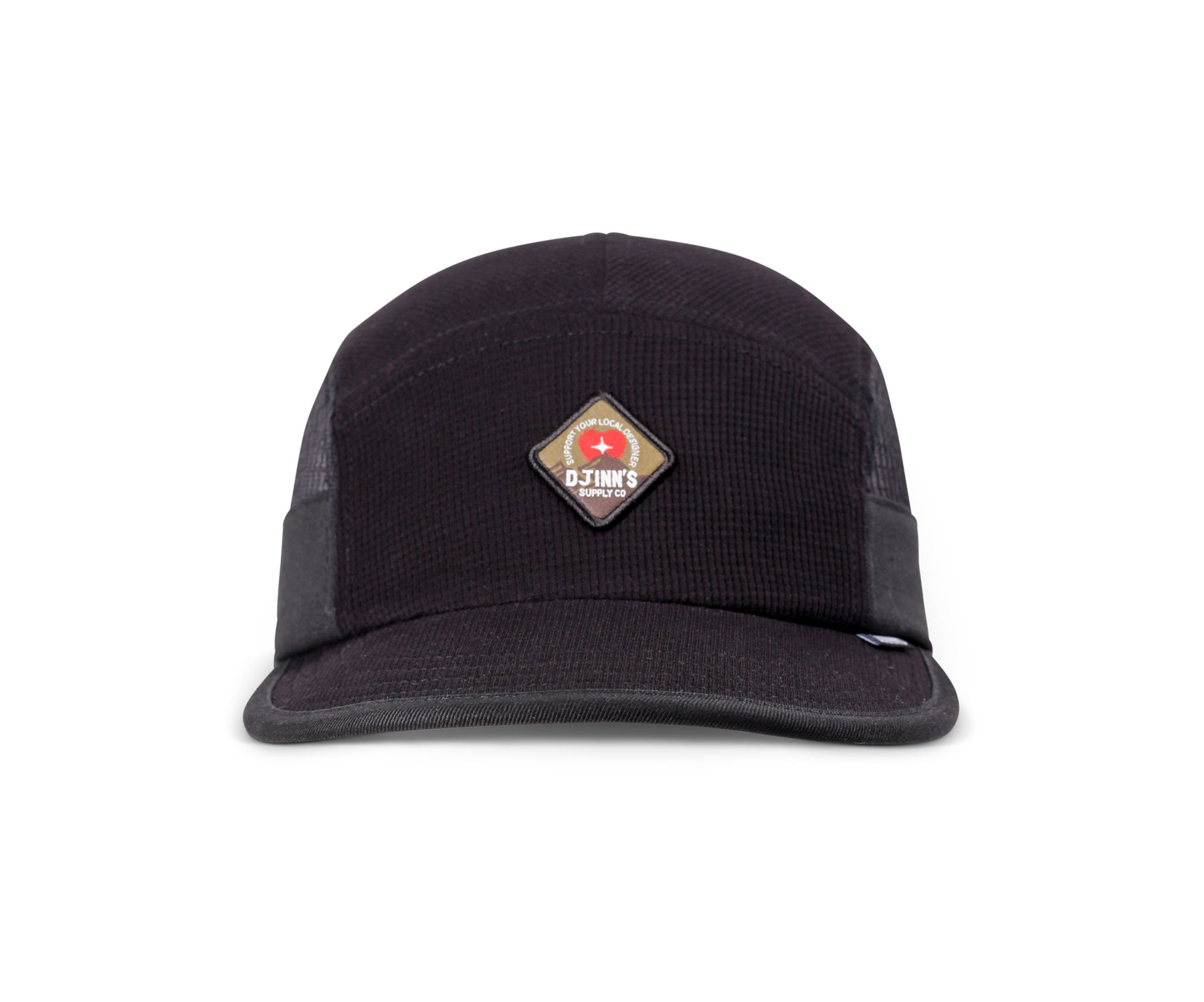5 Panel Soft Flat Cap Waffle Mountain