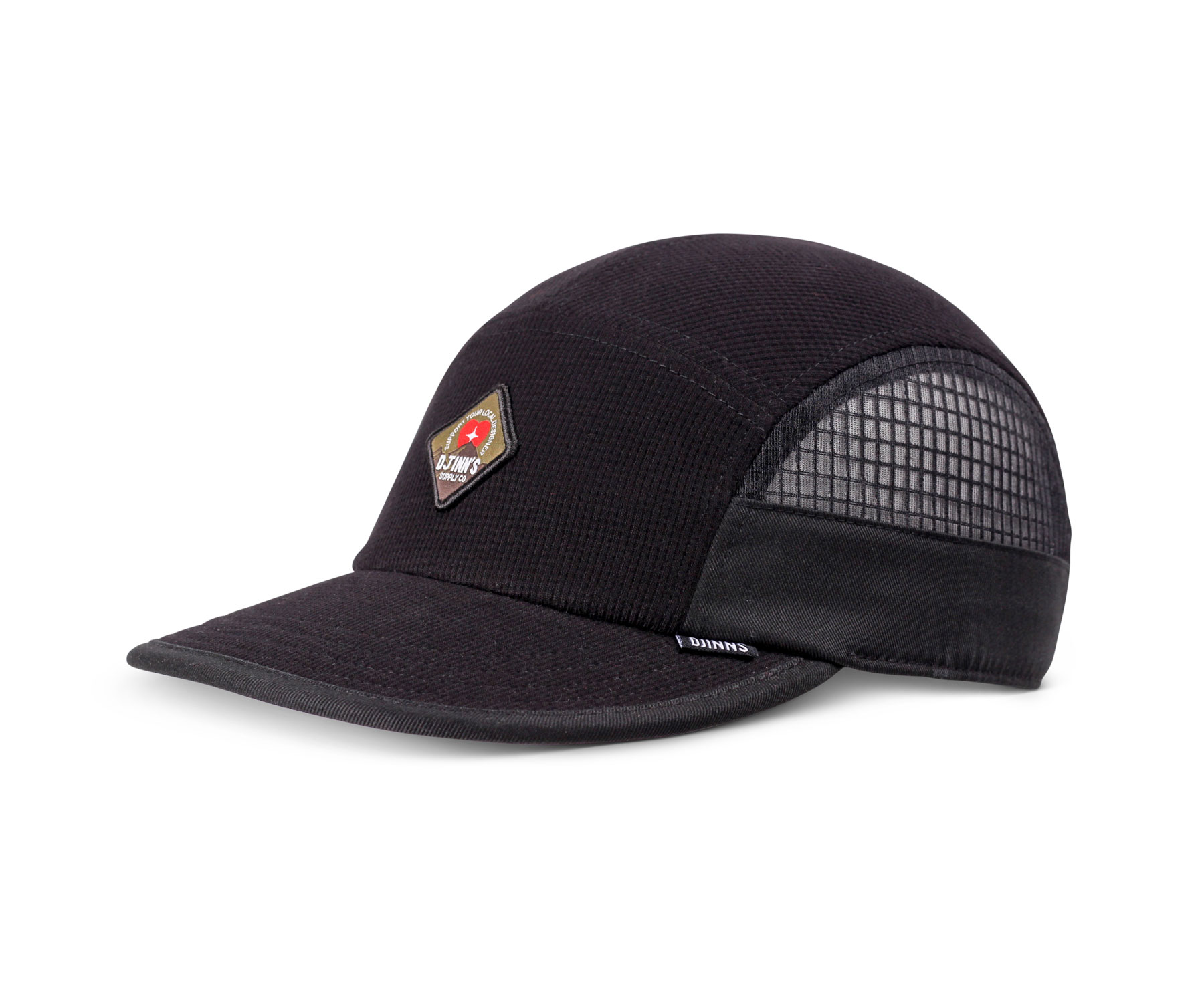 5 Panel Soft Flat Cap Waffle Mountain
