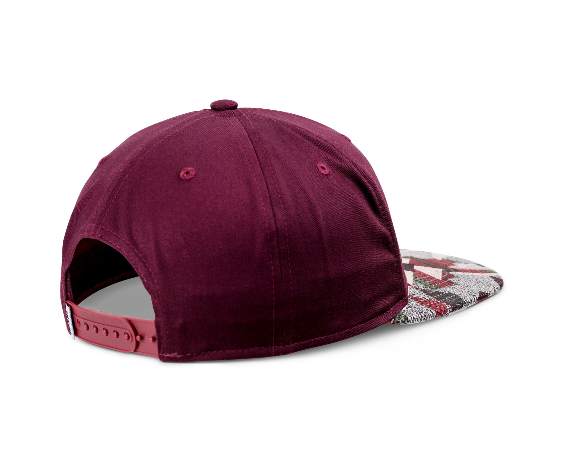 5 Panel Snapback Cap Rubber Aztek