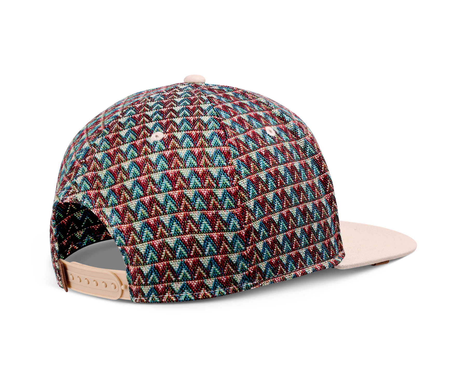 6 Panel Snapback Cap Colour Triangle