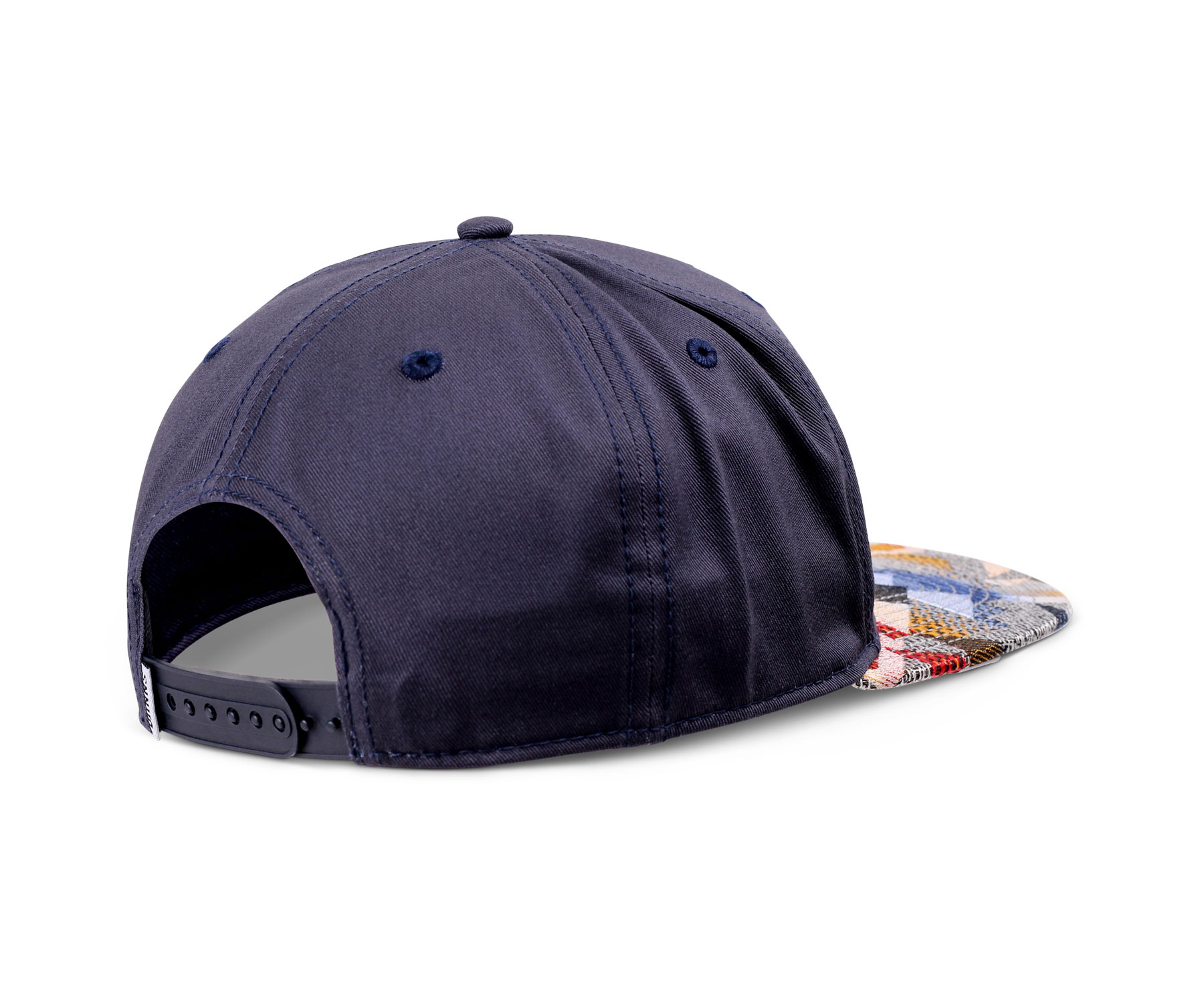 5 Panel Snapback Cap Rubber Aztek