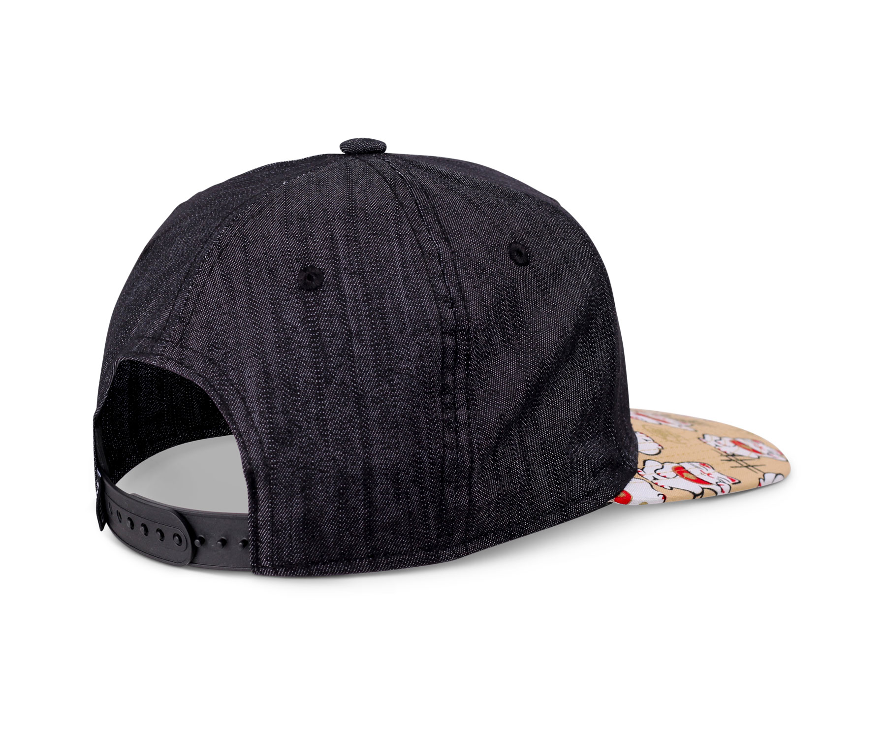 6 Panel Snapback Kids Cap Lucky Cat Linen Rev.