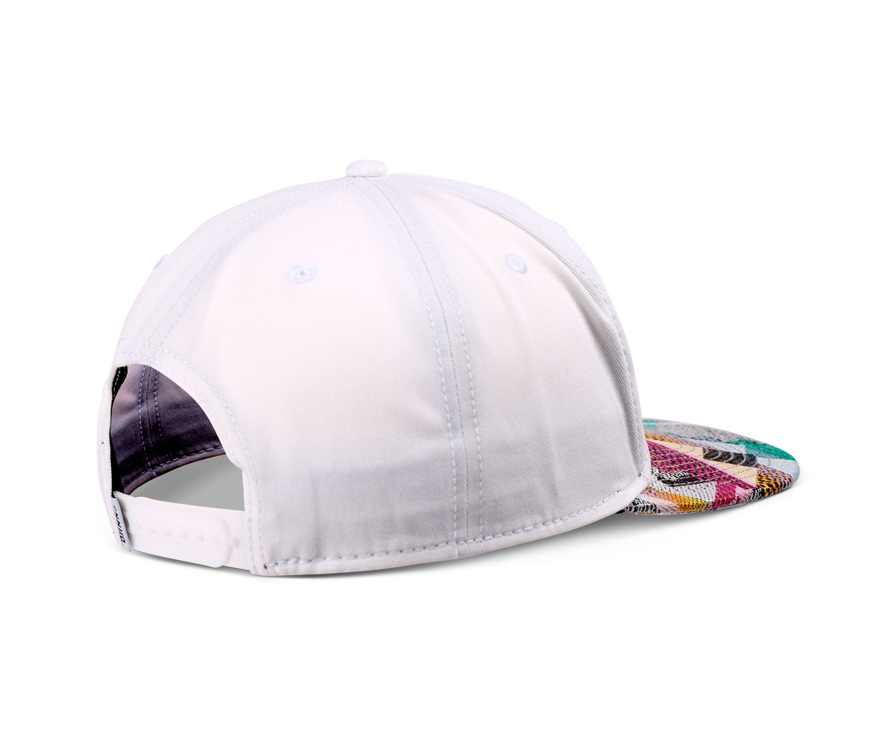 5 Panel Snapback Cap Rubber Aztek