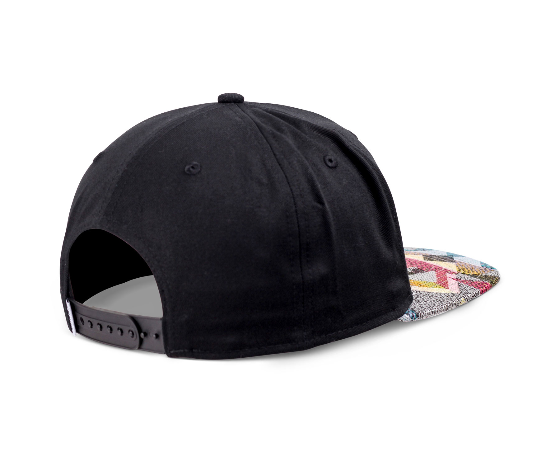 5 Panel Snapback Cap Rubber Aztek
